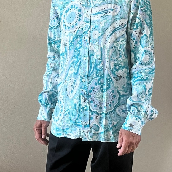 Like new Men’s XL shirt Ermenehildo Zegna brand. Mixed colors. High end - Picture 3 of 5